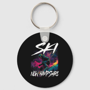 Ski new hampshire downhill skiing new hampshire us key ring