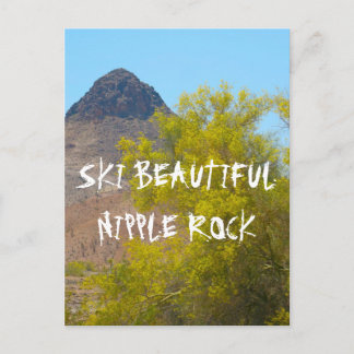 Ski Nipple Rock Postcard