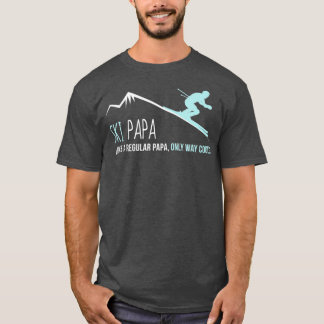 Ski Papa Funny Cute Winter Skiing Gift T-Shirt