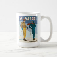 Ski Paradise Vintage Print