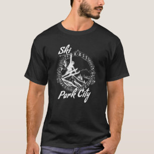 Ski Park City Utah Vintage Snow Skiing Vacation T-Shirt