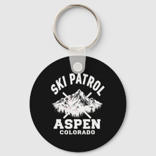 Ski Patrol Aspen Colorado Skiing And Snowboarding Key Ring