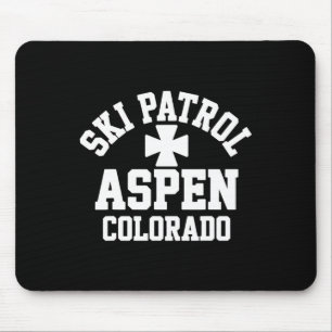 Ski Patrol Aspen Colorado Skiing And Snowboarding Mouse Pad