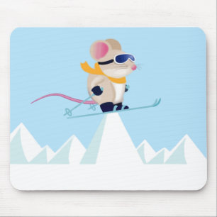 Ski Patrol Mouse in the Alps Pad
