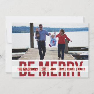 'Ski Patrol' (Scarlet) Holiday Photo Card