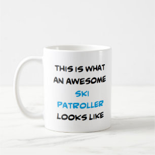 ski patroller, awesome coffee mug