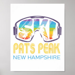Ski Pats Peak New Hampshire Skiing Vacation Poster