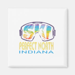 Ski Perfect North Indiana Skiing Vacation Magnet