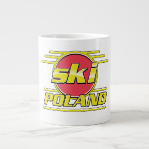 Ski Poland 80s logo Large Coffee Mug