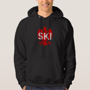 Ski Polish Surnames Ending Dyngus Day Polish Eagle Hoodie