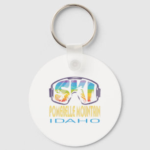 Ski Pomerelle Mountain Idaho Skiing Vacation  Key Ring