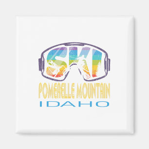 Ski Pomerelle Mountain Idaho Skiing Vacation Magnet