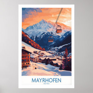 Ski Poster Mayrhofen Austria 1