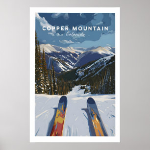 Ski Print Copper Mountain Colorado 1
