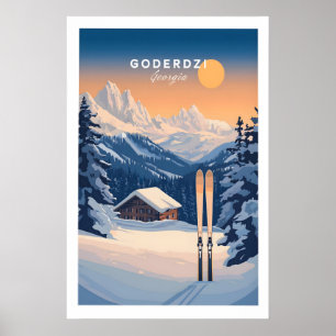 Ski Print Goderdzi Georgia 1