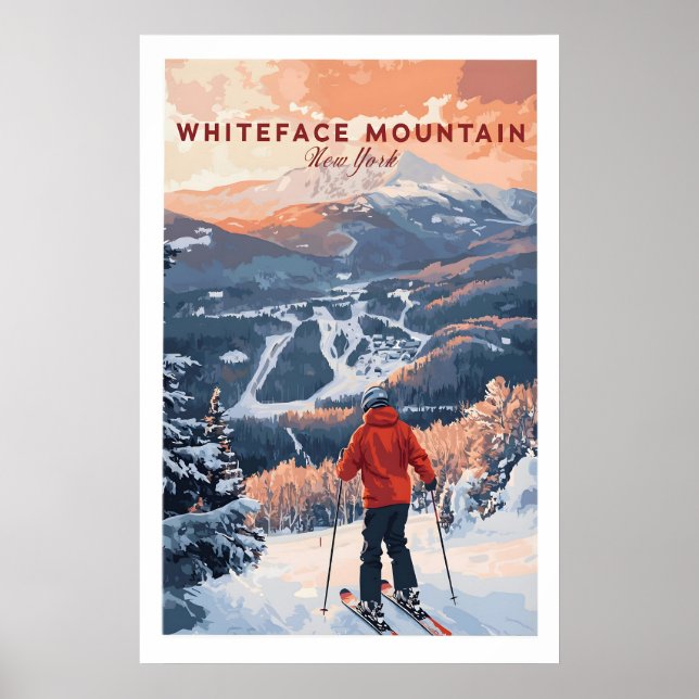 Ski Print Whiteface Mountain New York 1 (Front)