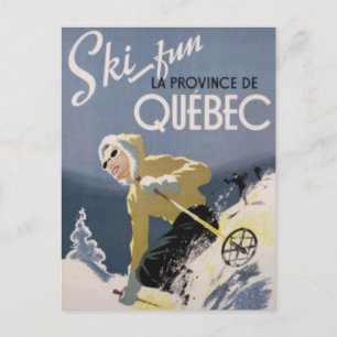 Ski Quebec Postcard