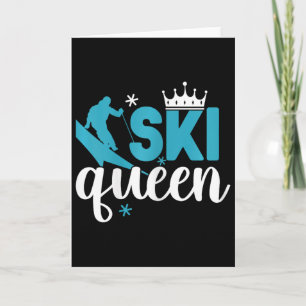 Ski Queen, Skiing  Card
