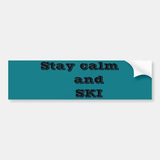SKI Quote Bumper Sticker (Front)