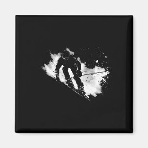Ski Racer Sports Biathlon Biathlons Magnet