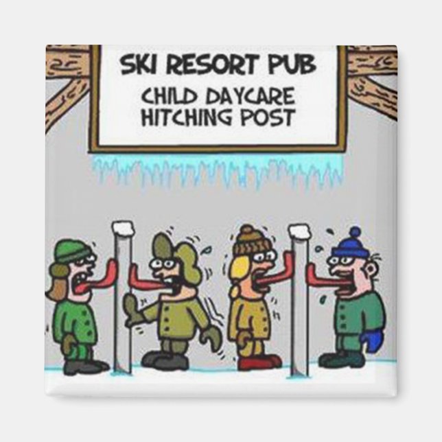 Ski Resort Child Daycare Magnet (Front)