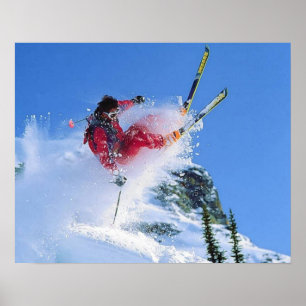 Ski resort, Romania, Piana Brasov, tricks Poster