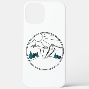 Ski Resort Scene Winter Sports iPhone 12 Pro Max Case