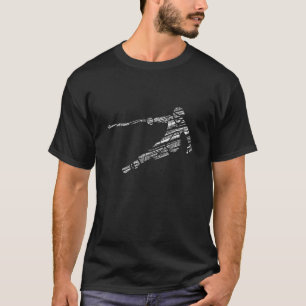 Ski rider silhouette drawn 11 T-Shirt