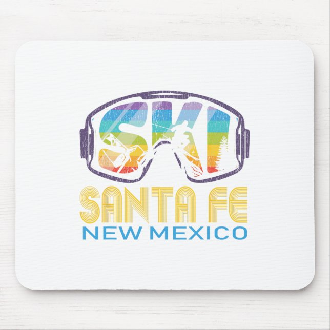 Ski Santa Fe New Mexico Skiing Vacation  Mouse Pad (Front)