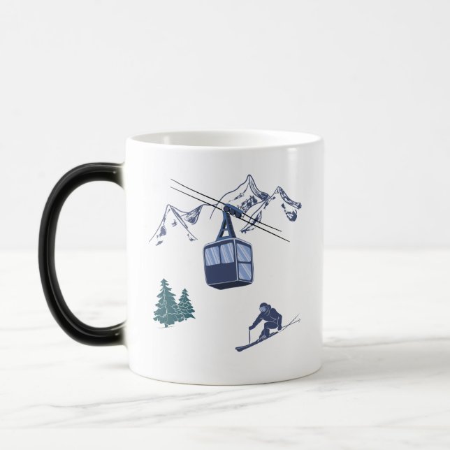 Ski Scene Winter Sports Magic Mug (Left)