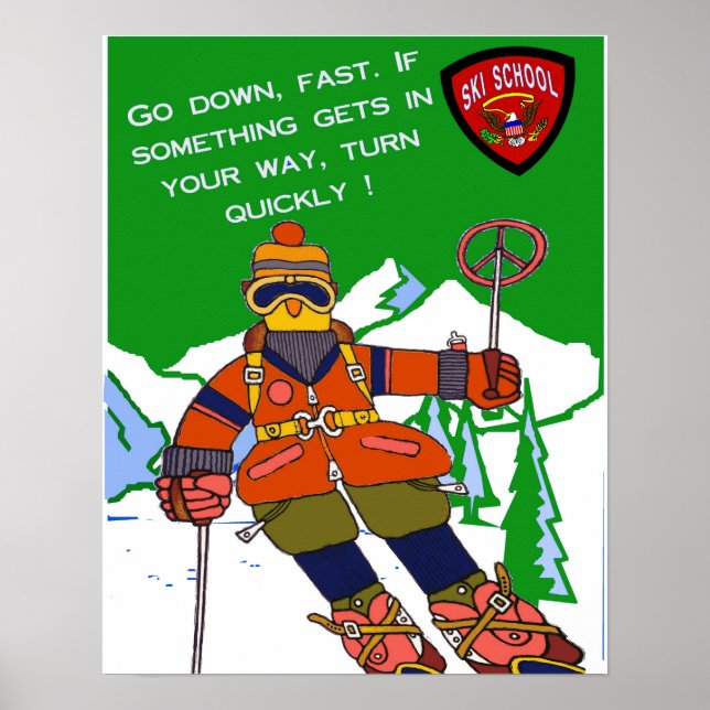 Ski School Poster (Front)