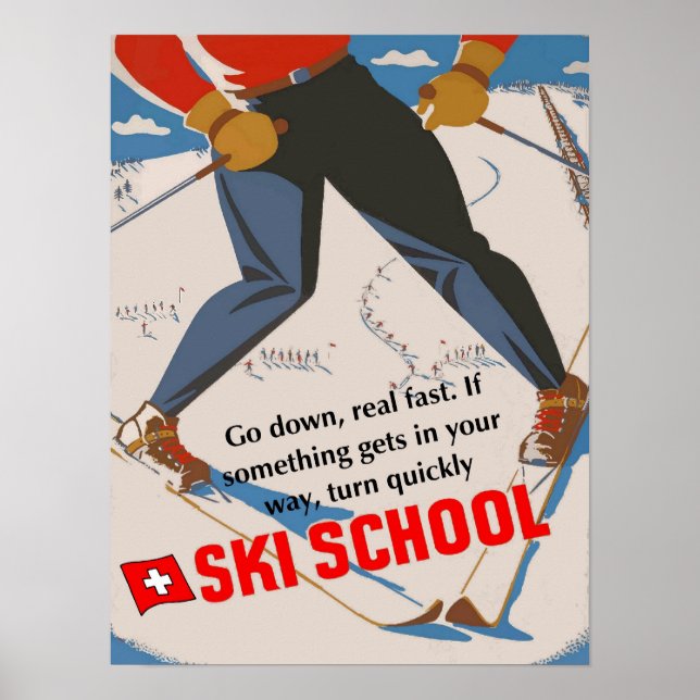 Ski School Poster (Front)