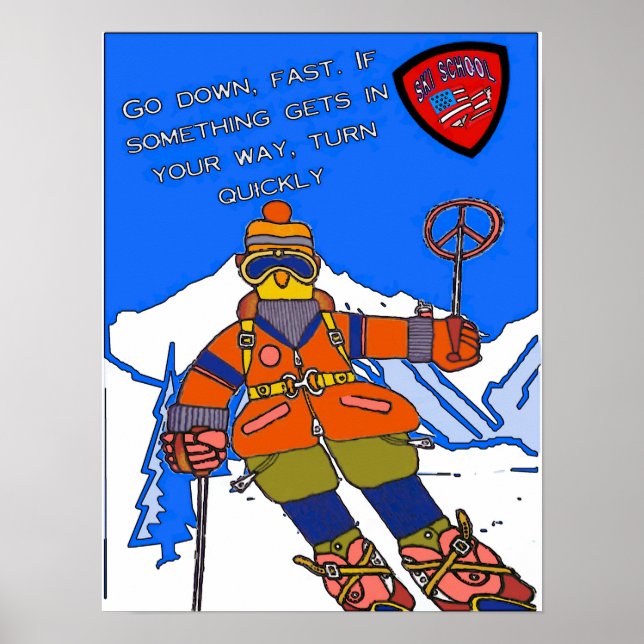 Ski School Poster (Front)