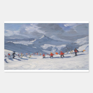 Ski School Tignes 2009 Rectangular Sticker