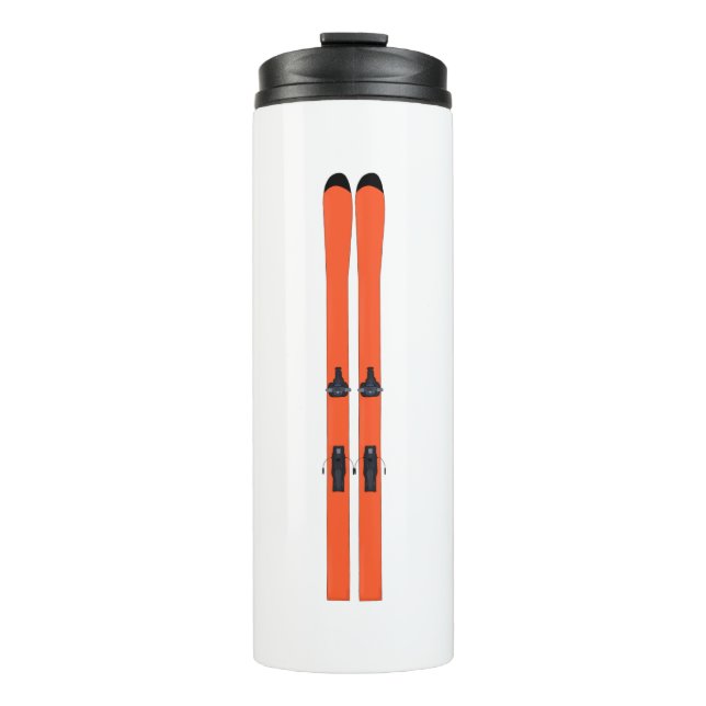 Ski Skiing Thermal Tumbler (Front)