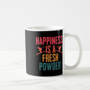 Ski Skiing Winter Sport Happiness Is Fresh Powder Coffee Mug