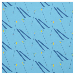 Ski Skiing Winter Sports Fabric