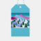 Ski Slope Art on Gift Tags