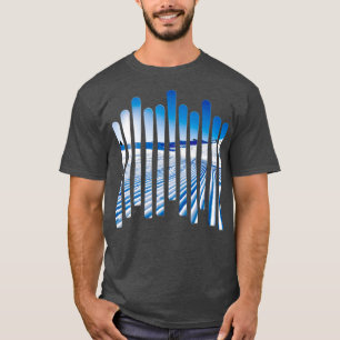 Ski slope on ski T-Shirt