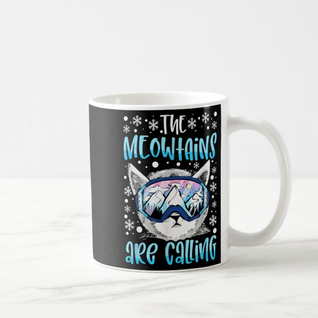 Ski Snowboard Goggles Funny Skiing Snowboarding Ca Coffee Mug (Right)