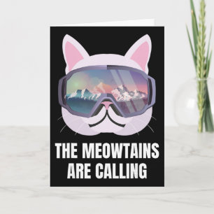 Ski Snowboard Goggles Funny Skiing Snowboarding Card