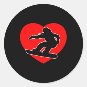 Ski Snowboard Goggles Funny Skiing Snowboarding Gi Classic Round Sticker