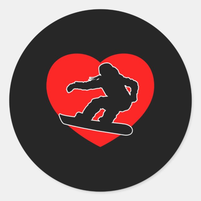 Ski Snowboard Goggles Funny Skiing Snowboarding Gi Classic Round Sticker (Front)