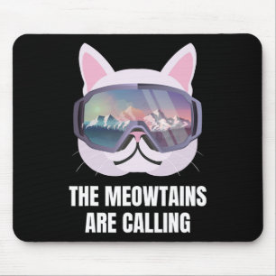 Ski Snowboard Goggles Funny Skiing Snowboarding Mouse Pad