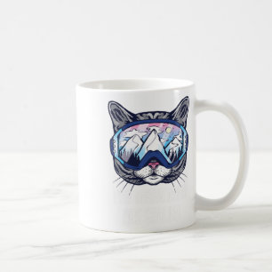 Ski Snowboard Goggles Funny The Meowtains Are Call Coffee Mug