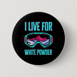 Ski Snowboard Goggles Vintage 80s 90s Skiing Retro 6 Cm Round Badge