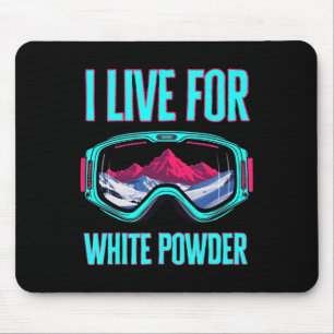 Ski Snowboard Goggles Vintage 80s 90s Skiing Retro Mouse Pad