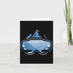 Ski Snowboard Mountains Freestyle Extreme Winter S Card