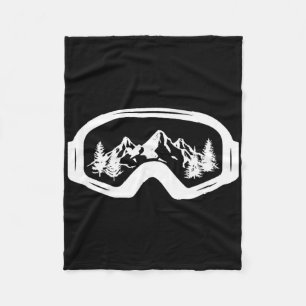 Ski Snowboard Ski Goggles Snow Winter Sports Skiin Fleece Blanket
