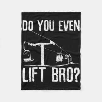 Ski Snowboard - Ski Lift Saying Funny Skier Gift  Fleece Blanket